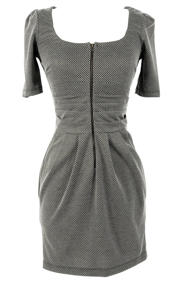 Fall Affair Pattern Zip Front Dress Lily Boutique